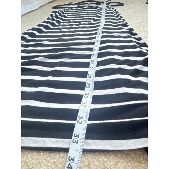 Old Navy Black White Stripe Sleeveless Tank Dress Women's Size Small - Picture 5 of 8